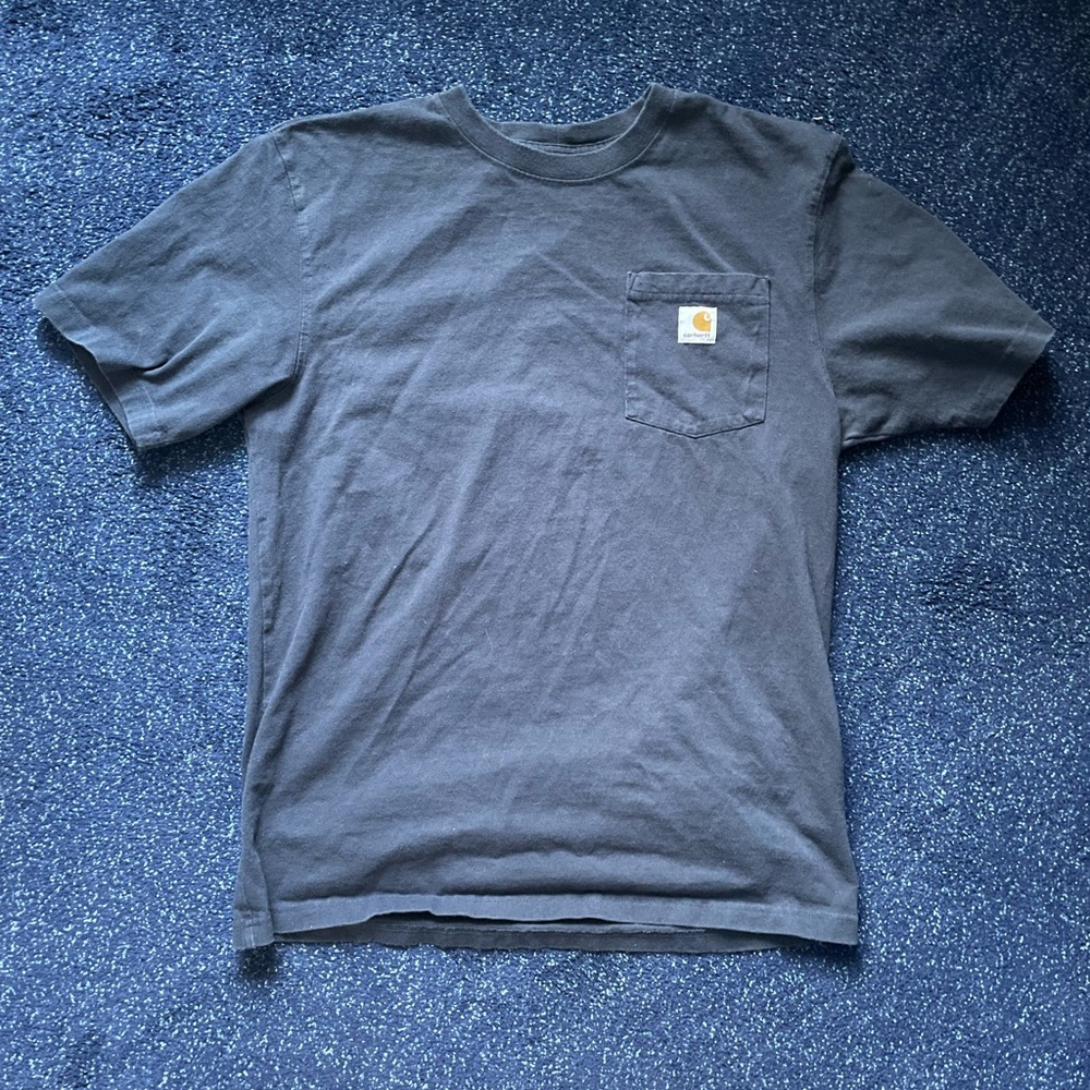CARHARTT NAVY TEE SHIRT LOOSE FIT